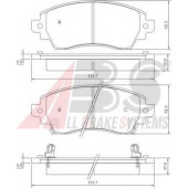 Колодки тормозные дисковые для TOYOTA COROLLA(##E11#,#E11#) <b>A.B.S. 37269</b>