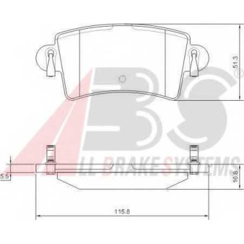 Колодки тормозные дисковые для NISSAN INTERSTAR(X70) / OPEL MOVANO(E9,F9,H9,J9,U9) / RENAULT MASTER(ED/HD/UD,FD,JD) <b>A.B.S. 37289 / 23669</b>