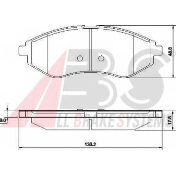 Колодки тормозные дисковые для CHEVROLET AVEO(T200,T250,T255), KALOS / DAEWOO KALOS(KLAS) <b>A.B.S. 37352</b>