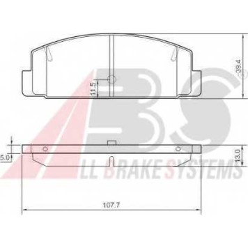 Колодки тормозные дисковые для MAZDA 323 F(BJ), 6(GG,GH,GY), 626(GF,GW), FAMILIA(BJ), PREMACY(CP) <b>A.B.S. 37382</b>