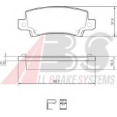 Колодки тормозные дисковые для TOYOTA COROLLA(#E12J#, #E12T#, CDE12#, E15#, NDE12#, ZDE12#, ZZE12#) <b>A.B.S. 37406</b>
