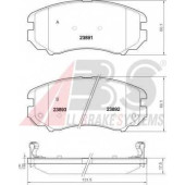 Колодки тормозные дисковые для HYUNDAI COUPE(GK), ELANTRA(HD), SONATA(EF,NF), TIBURON, TUCSON(JM) / KIA MAGENTIS(GD,MG), SOUL(AM), SPORTAGE(JE#,KM#) <b>A.B.S. 37423</b>