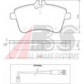 Колодки тормозные дисковые для MERCEDES A(W169), B(W245) <b>A.B.S. 37457</b>