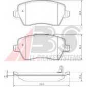 Колодки тормозные дисковые для OPEL AGILA(B) / SUZUKI SPLASH, SWIFT(EZ,MZ), SX4(EY,GY) <b>A.B.S. 37478</b>