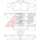 Колодки тормозные дисковые для MERCEDES CLK(A209,C209), G(W463), GL(X164), M(W164), R(V251,W251) <b>A.B.S. 37509</b>