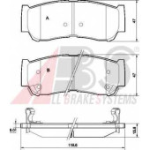 Колодки тормозные дисковые для HYUNDAI H-1, SANTA FE(CM,SM) <b>A.B.S. 37523</b>