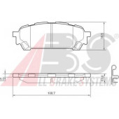 Колодки тормозные дисковые для SUBARU FORESTER(SG), IMPREZA(GD,GG) <b>A.B.S. 37611</b>