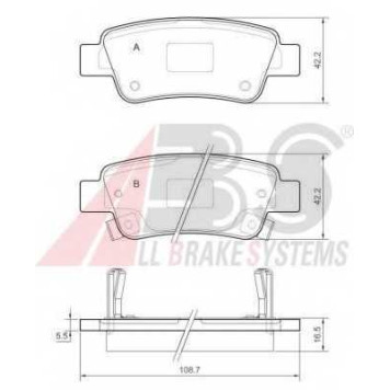 Колодки тормозные дисковые для HONDA CR(RE) <b>A.B.S. 37651</b>