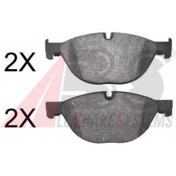 Колодки тормозные дисковые для BMW 5(F07,F10,F11,F18), 6(F06,F12,F13), 7(F01,F02,F03,F04) <b>A.B.S. 37703</b>