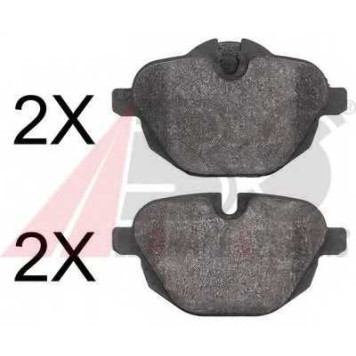 Колодки тормозные дисковые для BMW 5(F10,F11,F18), i8(I12), X3(F25), X4(F26), Z4(E89) <b>A.B.S. 37731</b>