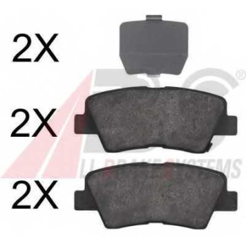 Колодки тормозные дисковые для KIA SOUL(AM) <b>A.B.S. 37777</b>