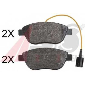 Колодки тормозные дисковые для FIAT DOBLO(152,263,263#), PUNTO(199) <b>A.B.S. 37871</b>