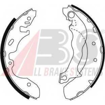 Комплект тормозных колодок для FORD MONDEO(BAP,BFP,BNP,GBP) <b>A.B.S. 8897</b>