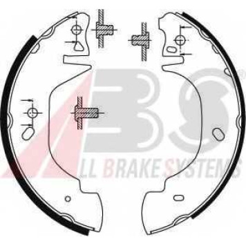 Комплект тормозных колодок для FORD TRANSIT TOURNEO, TRANSIT(E# #) <b>A.B.S. 8940</b>