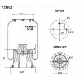Кожух пневматической рессоры AIRTECH 133982 / 34159-S1 K-ALU