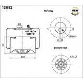Кожух пневматической рессоры AIRTECH 135892 / 34187-21 K