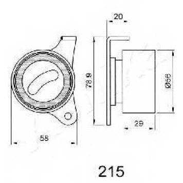 Натяжитель ремня ГРМ ASHIKA 45-02-215-1