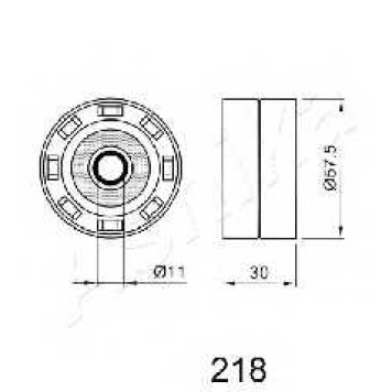 Натяжитель ремня ГРМ ASHIKA 45-02-218-1