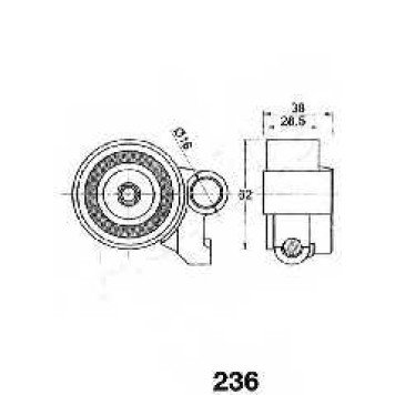 Натяжитель ремня ГРМ ASHIKA 45-02-236-1