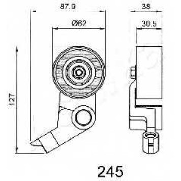 Натяжитель ремня ГРМ ASHIKA 45-02-245-1