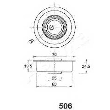 Натяжитель ремня ГРМ ASHIKA 45-05-506-1