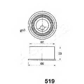 Натяжитель ремня ГРМ ASHIKA 45-05-519-1