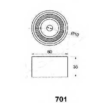 Натяжитель ремня ГРМ ASHIKA 45-07-701-1