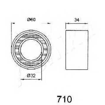 Натяжитель ремня ГРМ ASHIKA 45-07-710-1