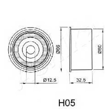 Натяжитель ремня ГРМ ASHIKA 45-0H-005-1
