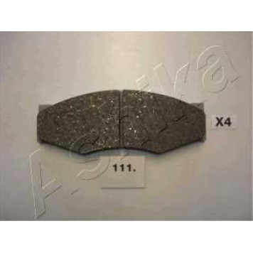 Колодки тормозные дисковые передний для NISSAN BLUEBIRD, PICKUP, PRAIRIE, SERENA, SILVIA, VANETTE <b>ASHIKA 50-01-111</b>