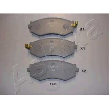 Колодки тормозные дисковые передний для NISSAN 200 SX(S13), PRAIRIE(M11), PRIMERA(W10) <b>ASHIKA 50-01-142</b>