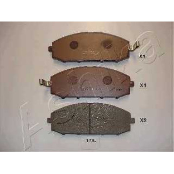 Колодки тормозные дисковые передний для NISSAN PATROL GR(Y61) <b>ASHIKA 50-01-178</b>