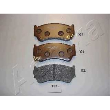 Колодки тормозные дисковые передний для NISSAN ALMERA(N15) <b>ASHIKA 50-01-191</b>