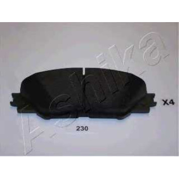 Колодки тормозные дисковые передний для TOYOTA ALLION(AZT24#, NZT24#, ZZT24#), AURIS(NZE18#, ZRE18#, ZWE18#), RAV 4(ACA3#, ACE#, ALA3#, GSA3#, ZSA3#) <b>ASHIKA 50-02-230</b>