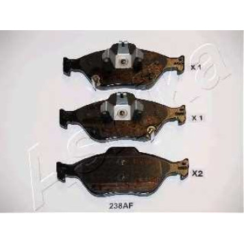 Колодки тормозные дисковые передний для TOYOTA YARIS(KSP13#, KSP9#, NCP13#, NCP9#, NHP13#, NLP13#, NSP13#, NSP9#, SCP9#, ZSP9#) <b>ASHIKA 50-02-238</b>