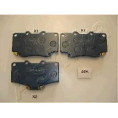 Колодки тормозные дисковые передний для TOYOTA 4 RUNNER, HILUX, LAND CRUISER <b>ASHIKA 50-02-254</b>