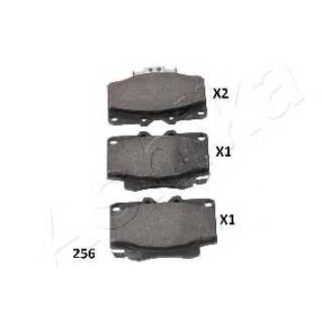 Колодки тормозные дисковые передний для TOYOTA LAND CRUISER 90(#J9#), LAND CRUISER(#J7#, BJ7#, HZJ7#, KZJ7#, LJ7#, PZJ7#, RJ7#) <b>ASHIKA 50-02-256</b>