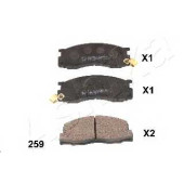 Колодки тормозные дисковые передний для TOYOTA PREVIA(TCR1#,TCR2#) <b>ASHIKA 50-02-259</b>