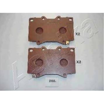 Колодки тормозные дисковые передний для TOYOTA LAND CRUISER 100(FZJ1#,UZJ1#) <b>ASHIKA 50-02-268</b>