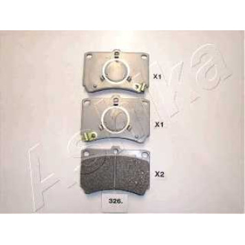 Колодки тормозные дисковые передний для MAZDA 323(BF,BW) <b>ASHIKA 50-03-326</b>