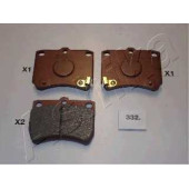 Колодки тормозные дисковые передний для KIA PRIDE(DA) / MAZDA 121(DA,JASM,JBSM) <b>ASHIKA 50-03-332</b>