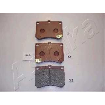 Колодки тормозные дисковые передний для MAZDA 323(BG), FAMILIA(BA,BG), MX-3(EC) <b>ASHIKA 50-03-342</b>