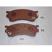 Колодки тормозные дисковые передний для MAZDA 323 F(BJ), 323 P(BA), 626(GE,GF,GV,GW), FAMILIA(BA,BJ), MX-6(GE), PREMACY(CP), XEDOS 6(CA) <b>ASHIKA 50-03-399</b>