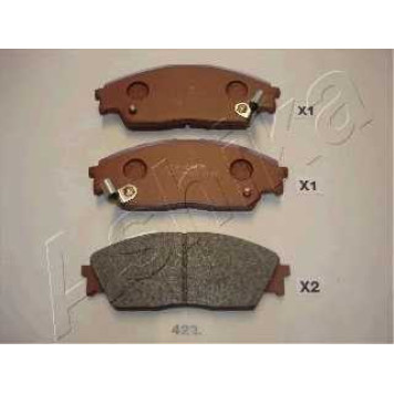 Колодки тормозные дисковые передний для HONDA ACCORD(CA,CB), CIVIC II Shuttle(EE), CIVIC(EC,ED,EE), CRX(ED,EE), PRELUDE(BA) <b>ASHIKA 50-04-423</b>