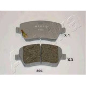 Колодки тормозные дисковые передний для NISSAN MICRA(K13), NOTE(E12) / OPEL AGILA(B) / SUZUKI SPLASH, SWIFT(EZ,MZ) <b>ASHIKA 50-08-800</b>