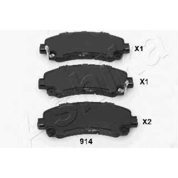 Колодки тормозные дисковые передний для ISUZU D-MAX(8DH,TFR,TFS) <b>ASHIKA 50-09-914</b>