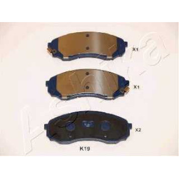 Колодки тормозные дисковые передний для HYUNDAI H-1(TQ) / KIA CARNIVAL / GRAND CARNIVAL(VQ) <b>ASHIKA 50-0K-019</b>