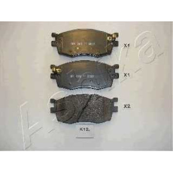 Колодки тормозные дисковые передний для HYUNDAI ACCENT(MC), i20(PB,PBT) / KIA RIO(JB) <b>ASHIKA 50-0K-K12</b>