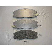 Колодки тормозные дисковые передний для HYUNDAI H-1, HIGHWAY, SANTA FE(SM), TRAJET(FO), XG(XG) / NISSAN CABSTAR / SSANGYONG ACTYON, KYRON, REXTON(GAB#) <b>ASHIKA 50-H0-005</b>