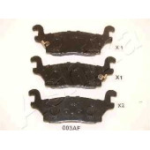 Колодки тормозные дисковые задний для HUMMER HUMMER H3 <b>ASHIKA 51-00-003</b>